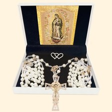 ESNOY Lazo Para Boda,Wedding Lasso for Ceremony,Lazos 8"L x 7"W, white