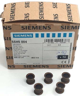 5x Siemens 5SH5004 NEOZED adapter insert D01 4A brown NEW OVP