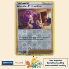 [REVERSE HOLO] Acerola's Premonition 129/172 Brilliant Stars - Pokemon NM/Mint