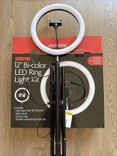 Sunpak 12" Bi-Color LED Ring Light Kit - VL-LED-162-12RL - Black
