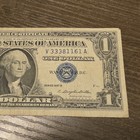 1957 B $1 Silver Certificate Banknote, Circulated, Uncertified V33381161A — photo 2