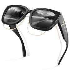 Sunglasses Over Glasses Women - Polarized Sunglasses Womens Oversized Wrap Ar...