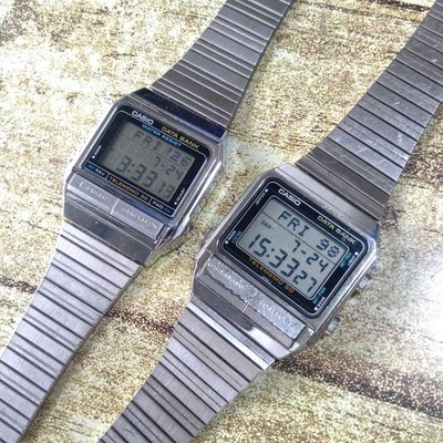 Rare Used working item set of 2 DB 310 500 Casio Data Bank Telememo