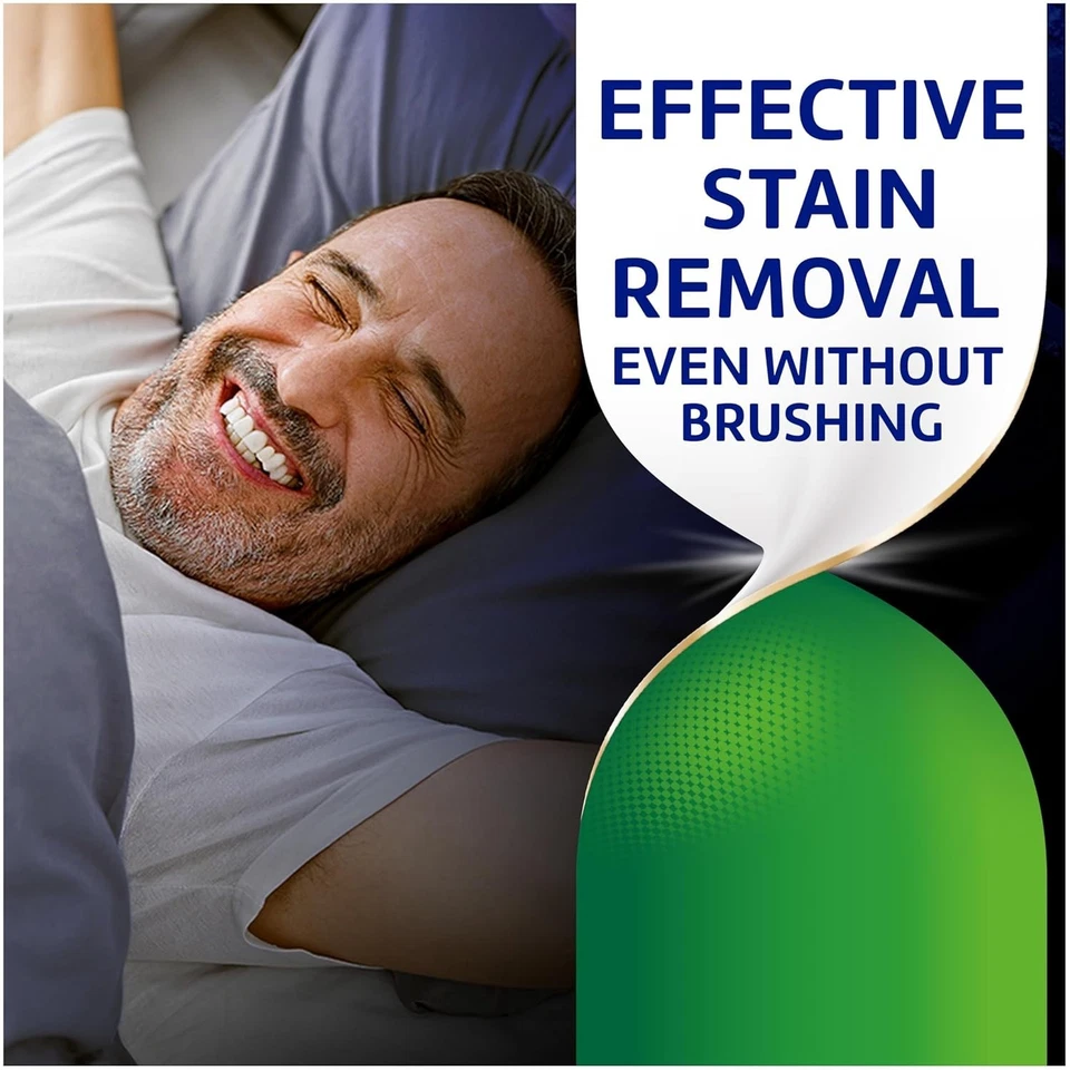 Tabletas limpiadoras antibacterianas blanqueadoras para aparatos dentales Polident Overnight, 60 Foto 2 de 4