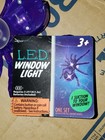 🆕 (6) Halloween LED Window Light with Suction Purple Spider. Battery Operated — photo 1