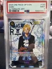 One-Piece Sabo (120) (Parallel) OP13-120 Carrying On His Will Sec Alt Art PSA 9