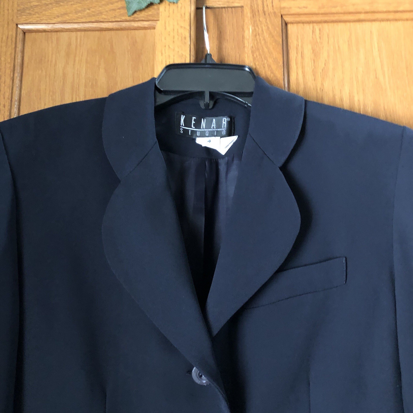 KENAR STUDIO Collared 3 Button Blazer Jacket Blac… - image 3