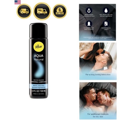 Water-Based Lubricant Personal Lube for Men Women Couples Toy Safe 100ml