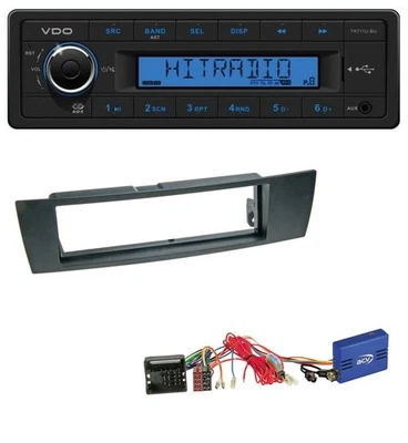 VDO CAN-Bus 1DIN MP3 USB Autoradio für BMW 1er E87 2004-2013 schwarz - Bild 1 von 4