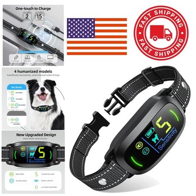 Waterproof Bark Collar Rechargeable with Long Battery Life for Dog Training