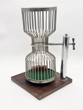 1930’s Chuck A Luck Rolling 14” Hourglass Birdcage Original 1” Bakelite Dice