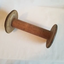Antique Wooden Textile Bobbin Industrial Spool