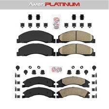 Front + Rear Pads Ceramic Fits Ford E150 250 350 2008-2013-2014-2021 SUPER DUTY