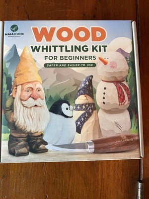 MaiaHome Wood Whittling Kit Includes 8-Basswood Carving Blocks Small,