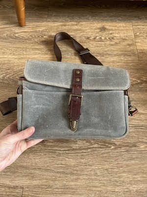 ONA Bowery for Leica Waxed Canvas Camera Bag  Smoked Canvas 14904