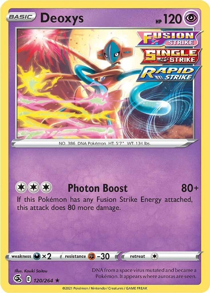 Deoxys 120/264 Swsh08: Fusion Strike for sale | eBay