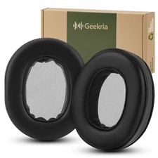 Geekria Protein Leather Ear Pads for Sony MDR-1RNC Headphones Black