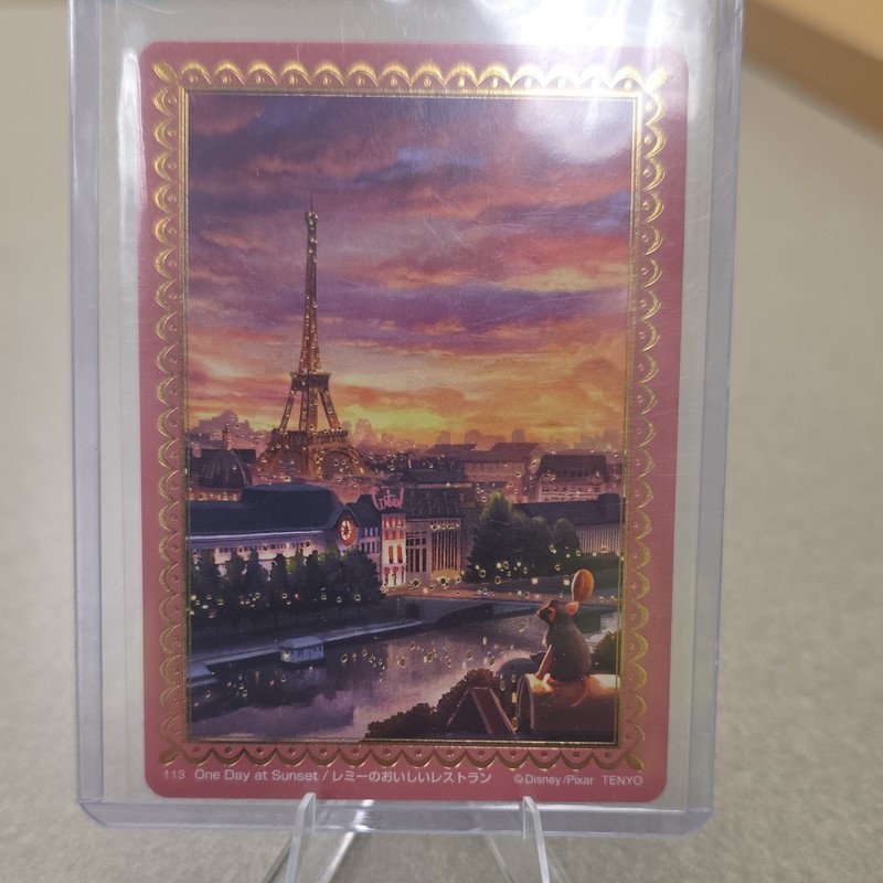 Rare Tenyo Disney Ratatouille Remy Hologram One Day at Sunset
