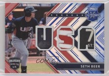 2018 Panini Elite Extra Edition USA Materials Blue 3/5 Seth Beer #USAM-SE hg6