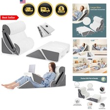 Orthopedic Bed Wedge Pillow Set for Sleeping Post Surgery Foam Support 6pcs