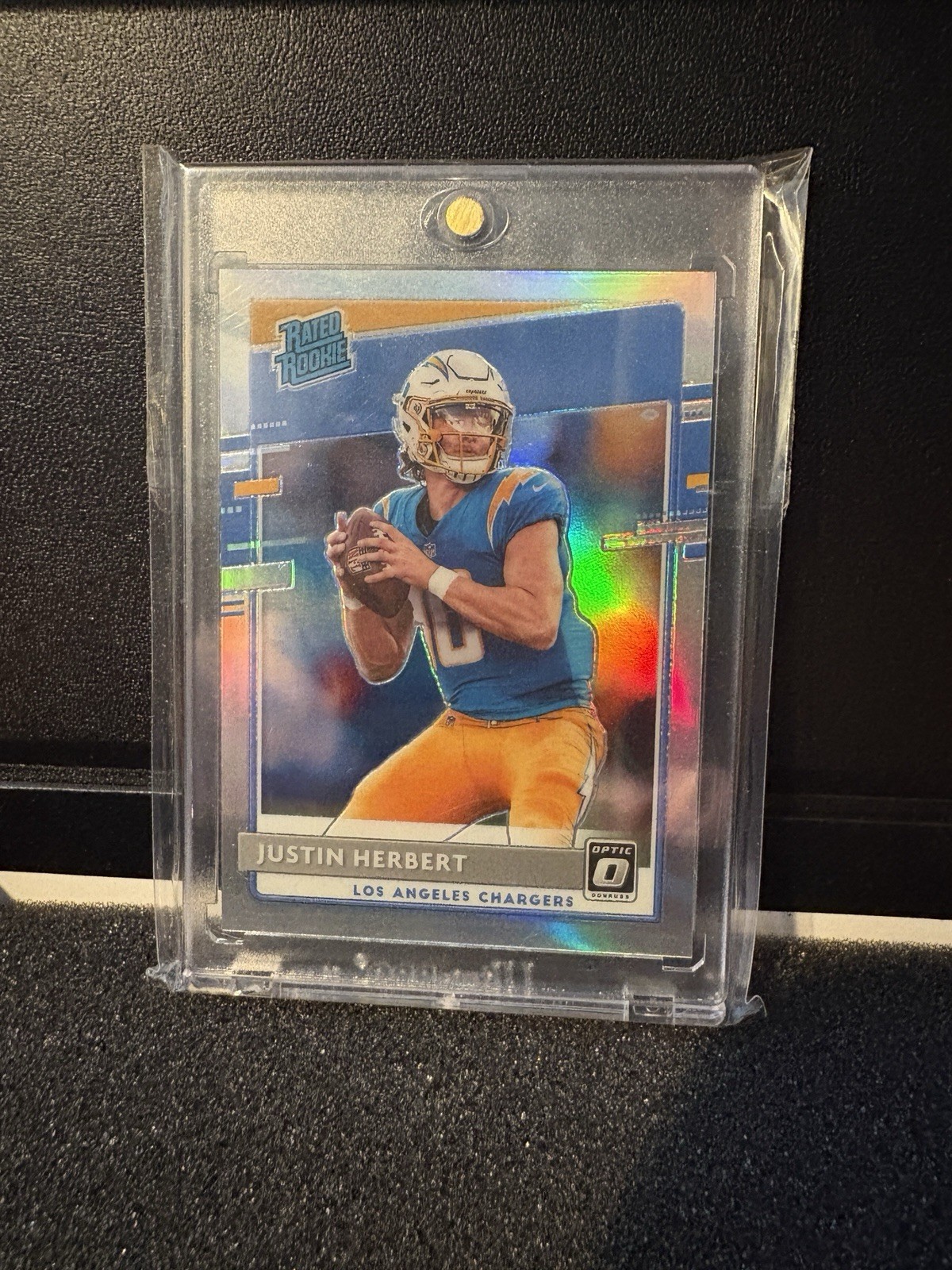 2020 Panini Donruss Optic - Rated Rookies Justin Herbert #153 Holo Prizm (RC)