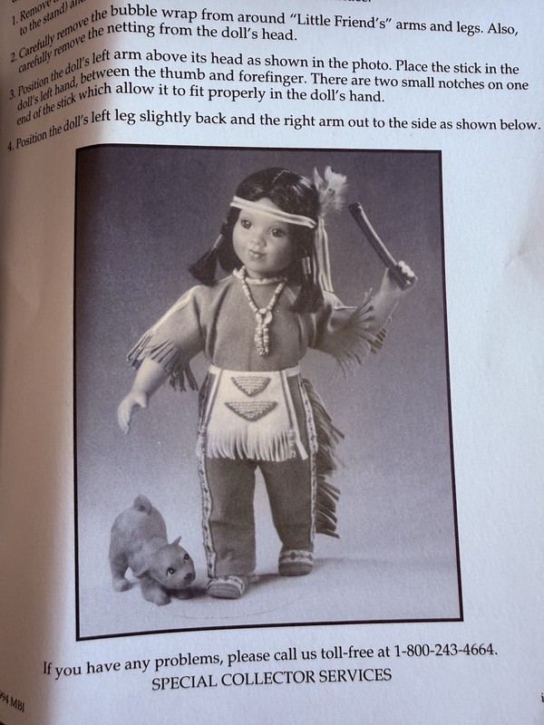 Little Friend Native American 13" Porcelain Doll By Perillo Unused W/Box & COA