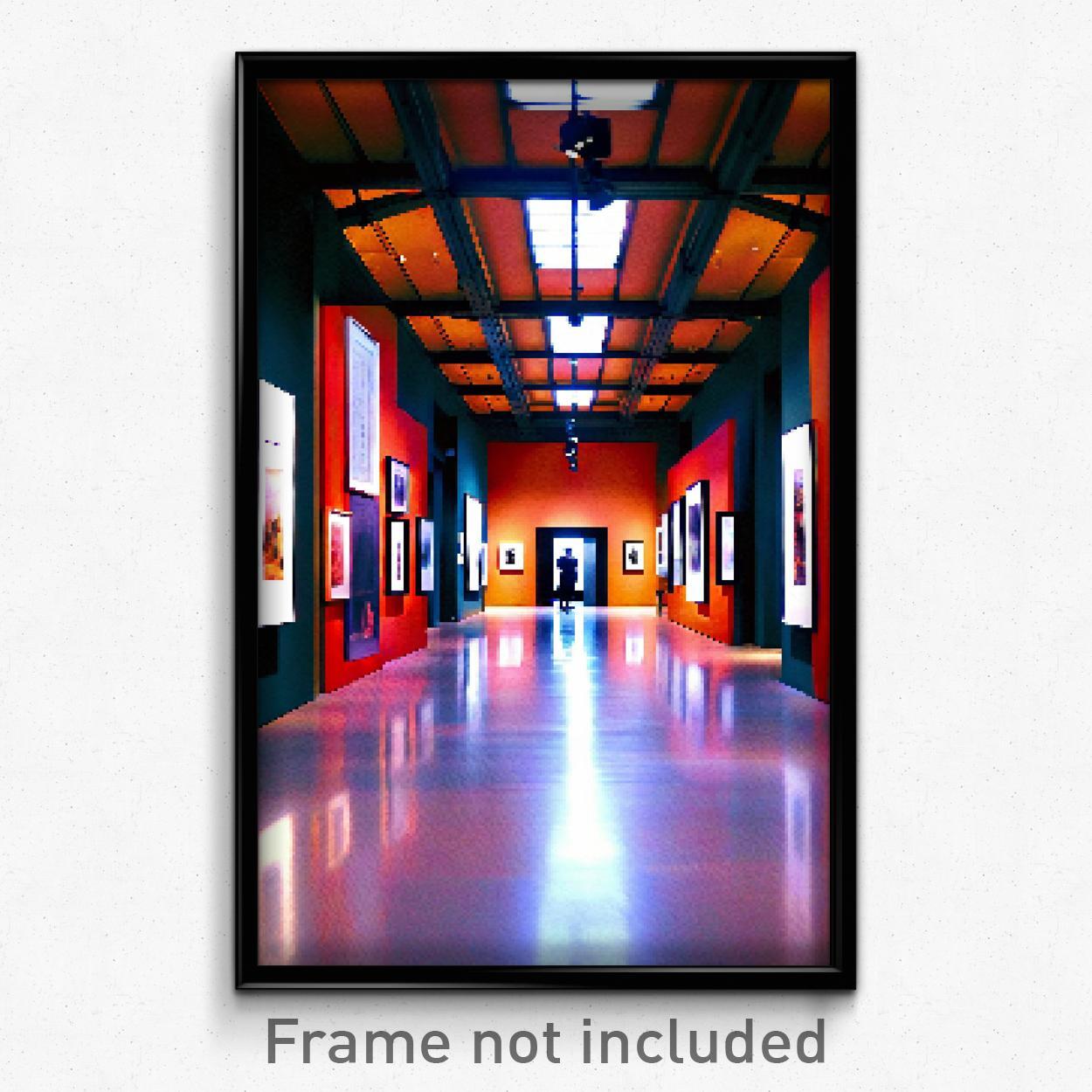 Pixel Art Poster Authentic 8-Bit Psychedelic Trippy Video Game Print