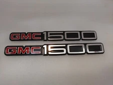 1992-1999 GMC 1500 Sierra Door Badges With Molding Mount (PAIR)