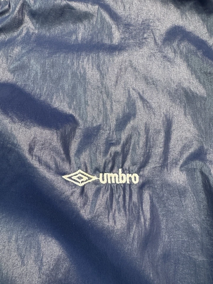 Vintage Umbro Bomber Jacket Soccer Football Size L Blue - Image 4 of 4