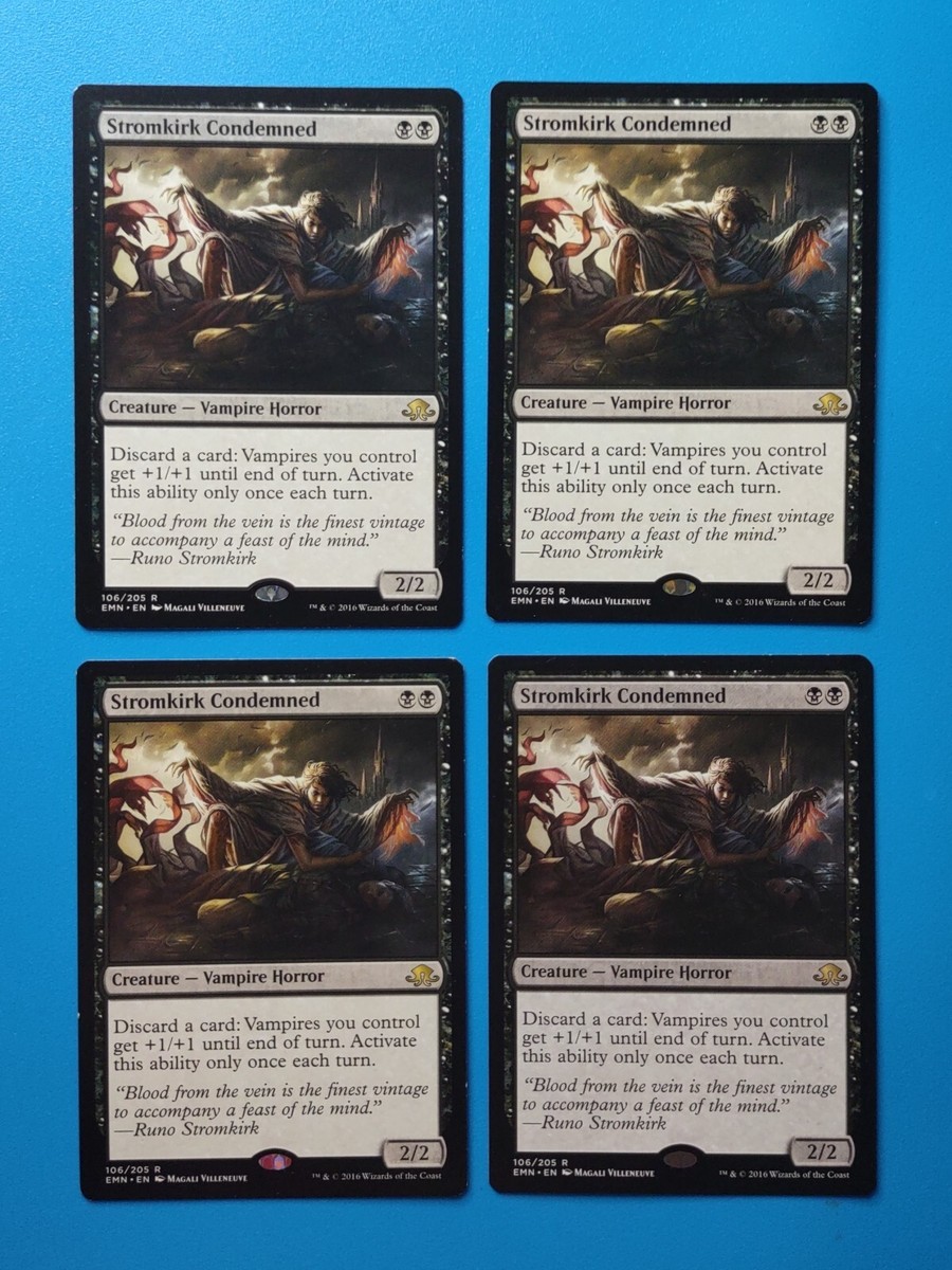 MTG 4x Stromkirk Condemned x4 LP Eldritch Moon Magic Playset