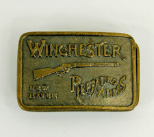 Winchester Repeating Arms brass belt buckle western 2.5inch