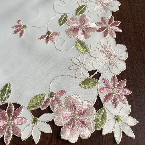 Set of 4 Vintage Embroidery Cutwork Lace Flower Placemat Dining Table Mats Doily - Picture 34 of 89