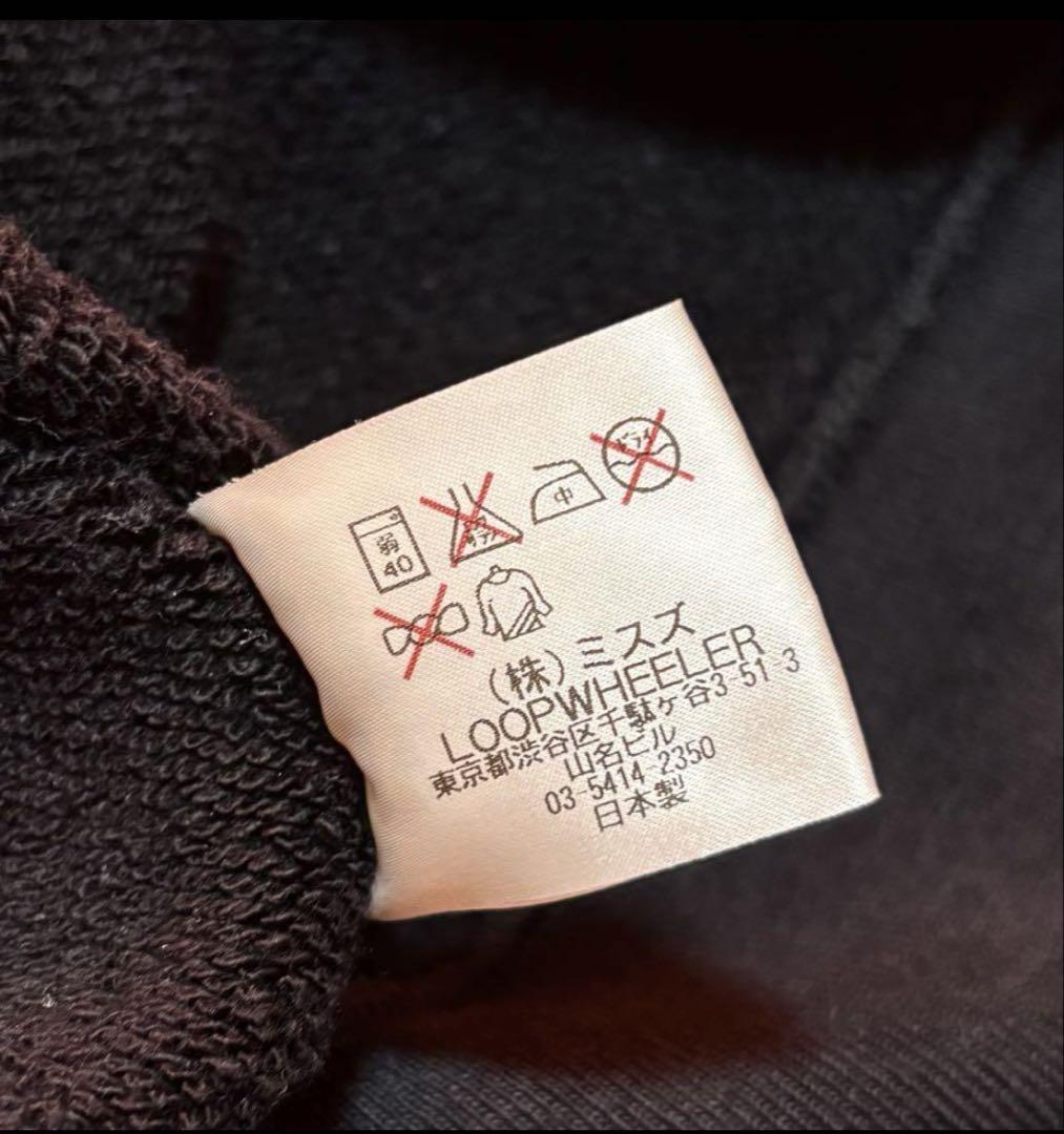 LOOPWHEELER BEAMS plus Full zip sweatshirt hoodie Size L