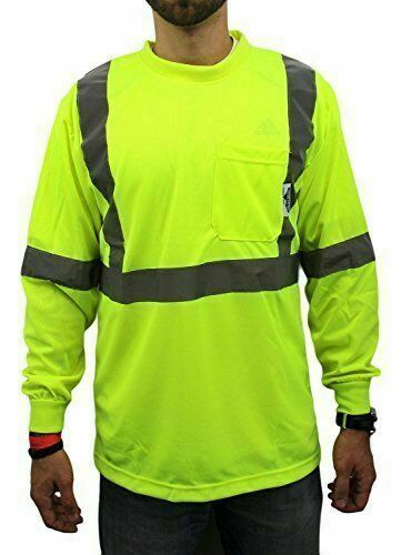 PLAYERA DE TRABAJO Y SEGURIDAD ALTA VISIBILIDAD Clase 2. manga larga( lima  ) | eBay