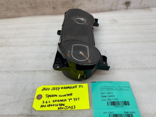 20 JEEP WRANGLER JL MÉTRICO 7" TFT VELOCÍMETRO CALIBRE CLÚSTER 68442278AC 18-23 - Imagen 4 de 12