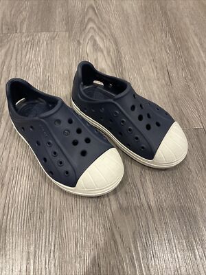 Crocs Bump It 202281-BLU Toodlers Blue Synthetic Slippers Clogs Shoes C8