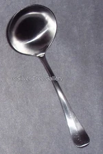  Cooper Bro England Satin Finish Stainless Queen Anne Rat Tail Cream Sauce Ladle