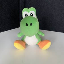 Super Mario Bros Wii Yoshi Green Plush Doll Toy Figure Nintendo 8 tag Cut Off