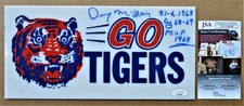 Vintage Go Tigers Denny McLain 1968 MVP & Cy Young Awards Signed Plaque - JSA  !