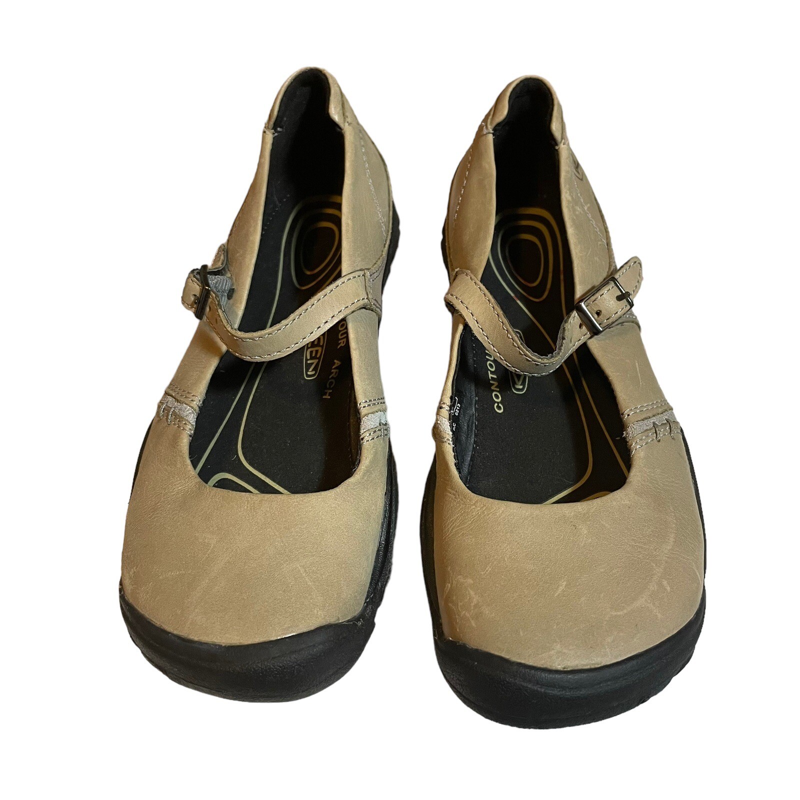 Scarpe Keen Delency Mary Jane MJ donna taglia 5 beige marrone ballerine escursionismo