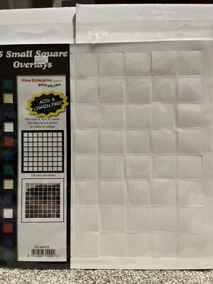Scrapbooking Die-Cut Overlays 12''x12'' Small Squares 5 Pack DieCuts With A View