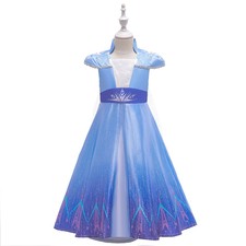 Fengligoo Blue Princess Dress Costume For Girls - Halloween Cosplay With Accessories, Ages 4-5 - View #8