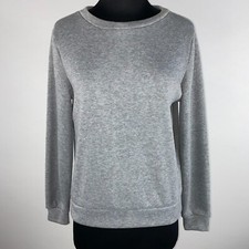 Shein Womens XS / US 2 Gray Fleece Pullover Long Sleeve Sweatshirt Casual JN