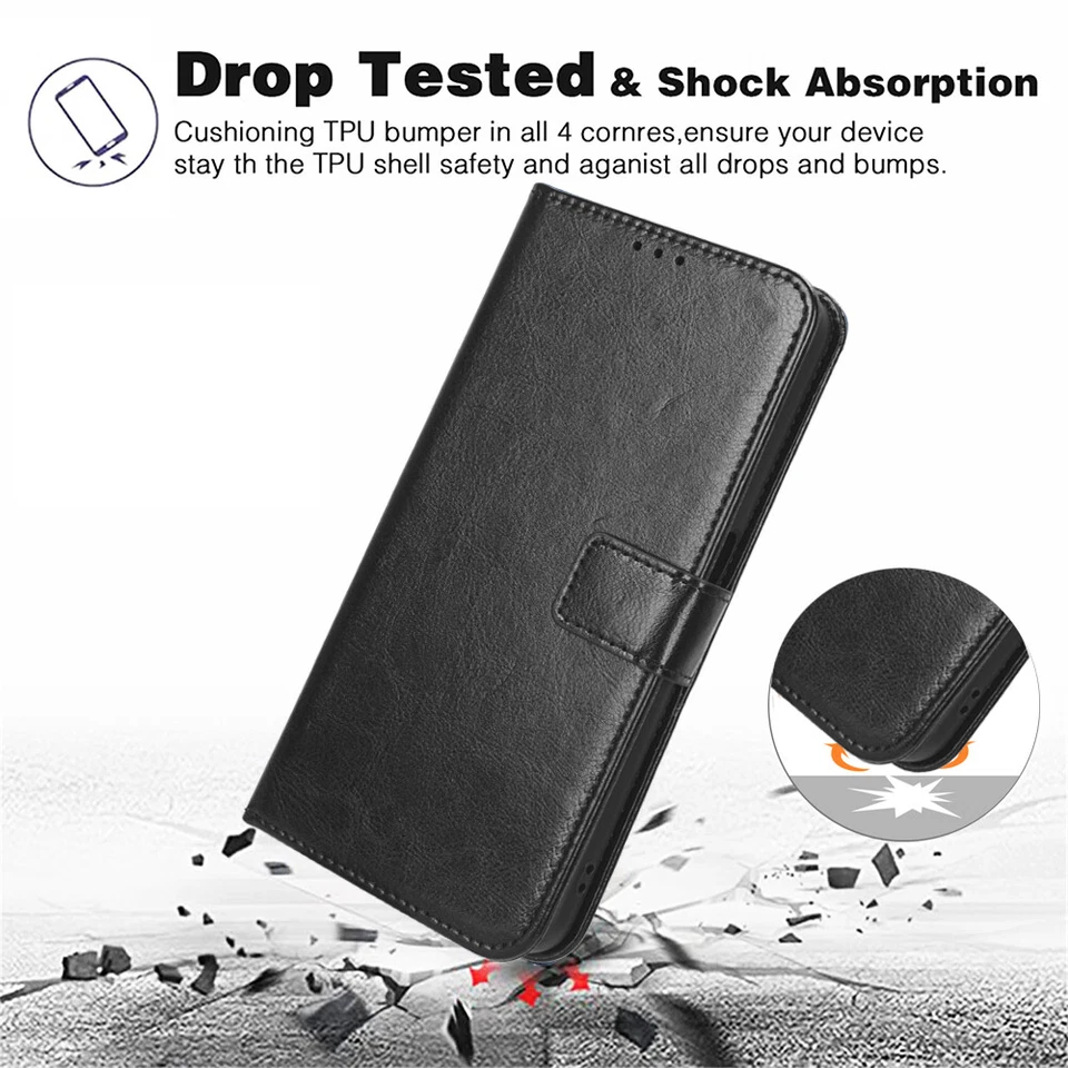 For Google Pixel 10 Pro XL 9A 8 7 6 5 4 3 Magnetic Leather Flip Card Wallet Case - Image 2 of 4