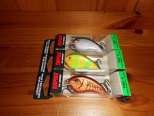 (3) Rapala Otts Garage OGT 4 Tiny 4 Circuit Board Lip Balsa Crankbait - NEW!
