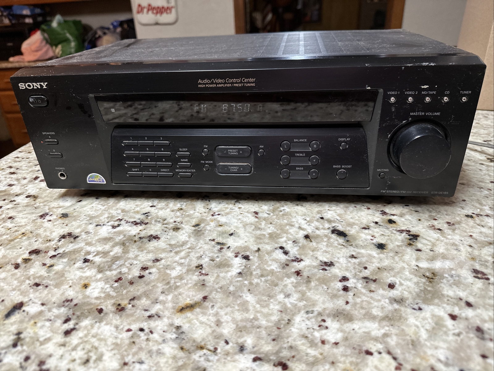 Sony STRDE185 Receiver HiFi Stereo Vintage 2 Channel AM/FM Tuner