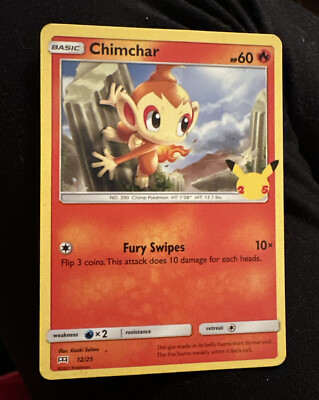 Pokemon McDonald's 25th Anniversary Chimchar 12/25 Holo Promo Card 2021 Hologram | eBay Pokemon McDonald's 25th Anniversary Chimchar 12/25 Holo Promo Card 2021 Hologram | eBay