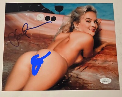 BRANDY LEDFORD Signed 8x10 BAYWATCH Photo PENTHOUSE Autograph JSA COA