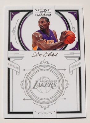 2009-10 Panini National Treasures RON ARTEST Metta World Peace Base Card #80 /99