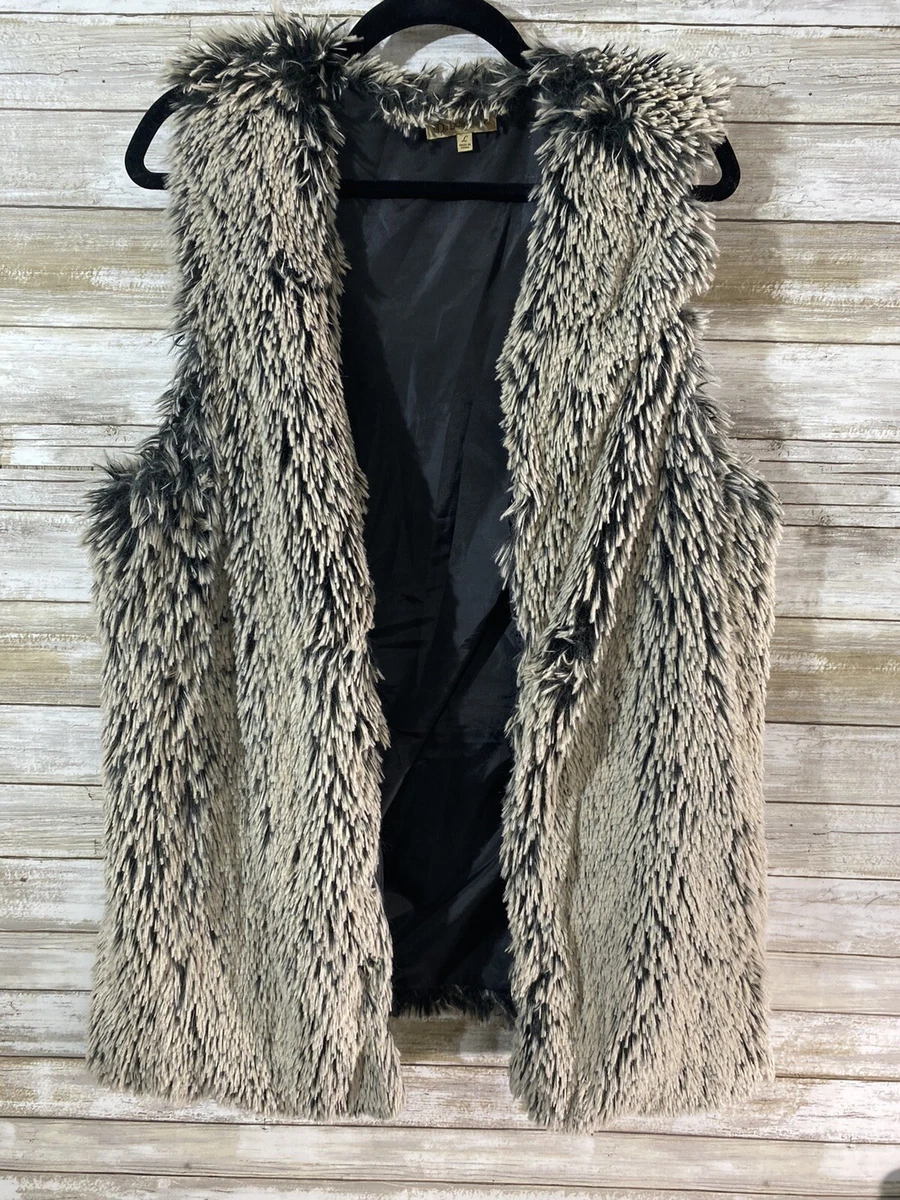 Democracy faux fur clearance vest